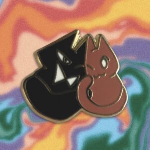 Enamel cats pin