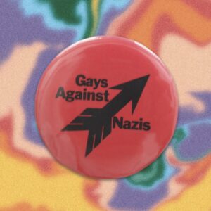 Gays against nazis pin