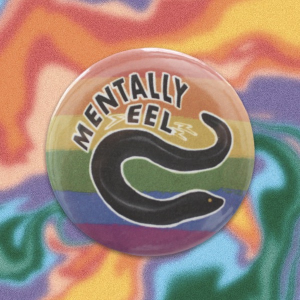 Mentally eel pin (different colors)