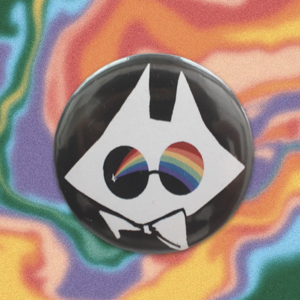 Peemot with rainbow sunglasses pin