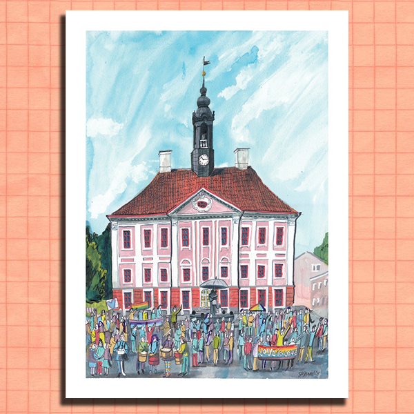 Tartu Pride postcard