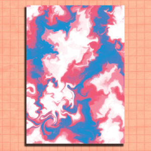 Abstract Trans postcard