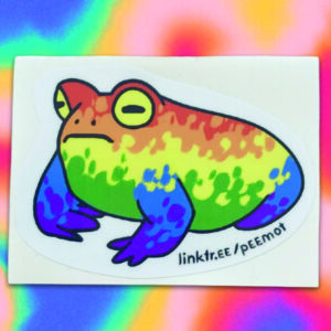 Frog sticker (different colors)