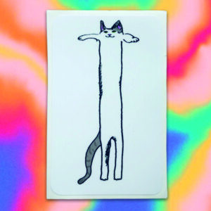 Long cat sticker