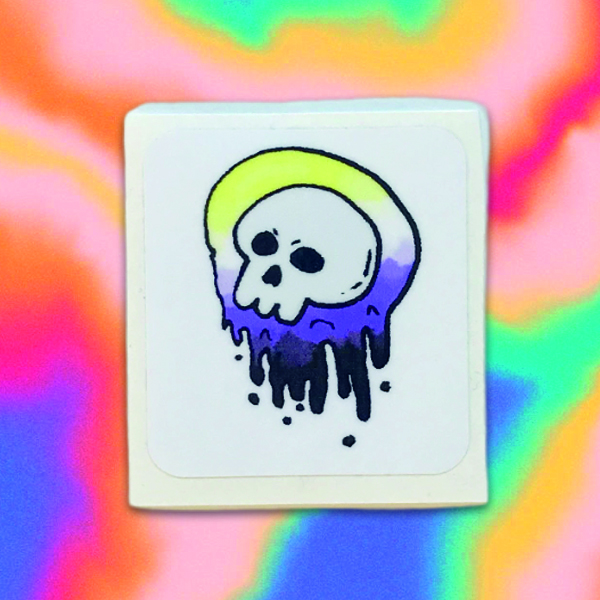 Skull sticker (different colors)