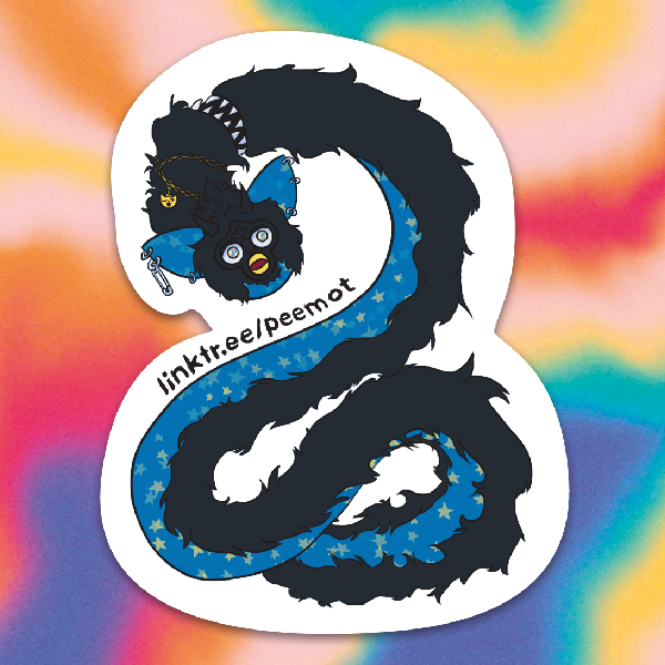 Long Furby sticker (different colors) - Image 2
