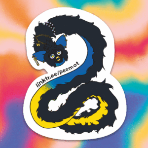 Long Furby sticker (different colors)